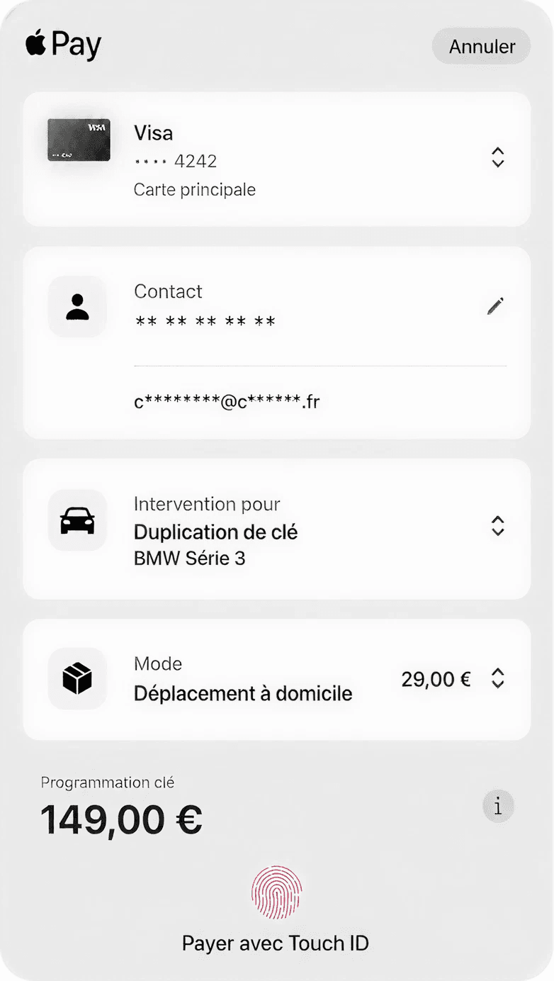 Paiement Apple Pay